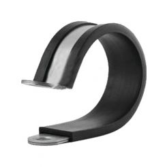 Kale P Clip 32mm PS7 Zinc Plated with Rubber Insert Pack of 10