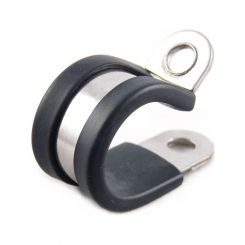 Kale P Clip 60mm PS13 Zinc Plated with Rubber Insert Pack of 10
