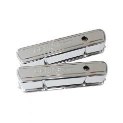 Aeroflow Chrome Steel Valve Covers Suit Holden 253-308 With Logo