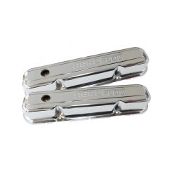 Aeroflow Chrome Steel Valve Covers For SB Chrysler 318-340-360