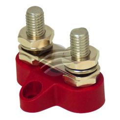 Jaylec Small Base Dual Post Linked M6 Red 45.3 x 43 x 32.5mm