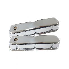 Aeroflow Chrome Steel Valve Covers For Ford 289-302-351 Without Logo AF1821-5052