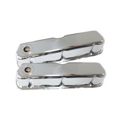 Aeroflow Chrome Steel Valve Covers For Ford 289-302-351 Without Logo AF1821-5052