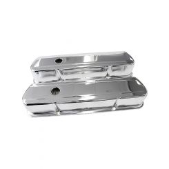 Aeroflow Chrome Steel Valve Covers For Holden 253-308 Without Logo