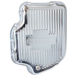 Aeroflow Chrome Transmission Pan For GM TH400, Deep Pan + Drain Plug AF1825-3001