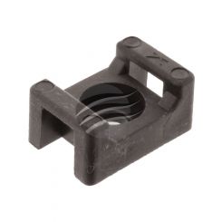 Jaylec Cable Tie Mount Screw Down H 7mm x L 15mm x W 10mm Black Pack of 10