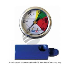 NX Express N20 Flo-Thru Pressure Gauge 0 - 1500psi 6AN