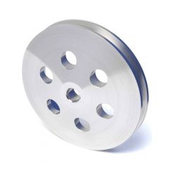 Proflow Pulley, Power Steering Early Gm 1-Groove, Polished Aluminium