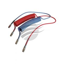 Trail-Link Red & Blue Poly-U Air Coil 4.6m Long Tail 1/2" Pack of 2
