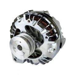Proflow Alternator, Power Spark External Regulator, 100 Amp, Chrom