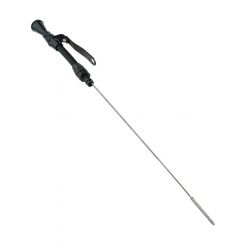 Proflow Engine Dipstick, Braided Stainless Steel Black, Billet H