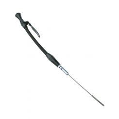 Proflow Engine Dipstick, Braided Stainless Steel Black, Billet H