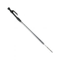 Proflow Engine Dipstick, Braided Stainless Steel Black, Billet H