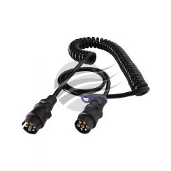 Trail-Link Heavy Duty Suzi Coil 7 Core 4.6m w/ 2X DIN Plugs Long Tail