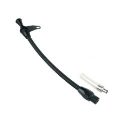 Proflow Transmission Dipstick, Braided Stainless Black , Billet Ha