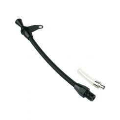 Proflow Transmission Dipstick, Braided Stainless Black , Billet Ha