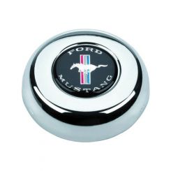 Grant Horn Button Mustang Pony Logo Steel Chrome Grant Classic / Challen
