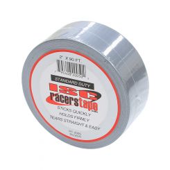 ISC Racers Tape Standard Duty Tape - Silver 2" Wide x 90-Ft. Roll