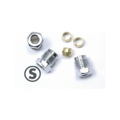 Stromberg Chrome Nut Compression Fittings For Ford