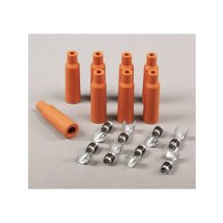 Taylor/Vertex Boot / Terminal Kit Spark Plug 8 mm Red Straight Hemi Plu