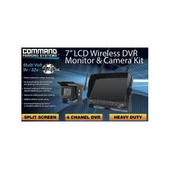 Command Go 7 Inch Heavy Duty Wireless LCD DVR Monitor with Camera