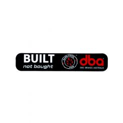 DBA - Disc Brakes Australia Built Not Bought - Kangaroo Paw Sticker Black 12.7x2.5x0.01 cm