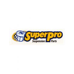 SuperPro Suspension Parts Sticker White 15.5x4.55cm