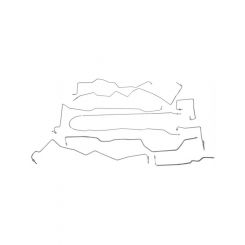 Dorman Brake Line Kit Stainless Steel Natural For Jeep Kit