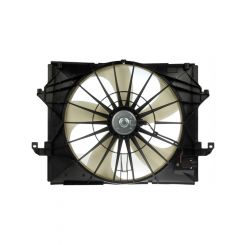 Dorman Electric Fan Puller Single White Blades Black For Dodge Ram