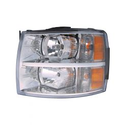 Dorman Headlight Assembly Amber Clear Lens Chrome Sold Individually