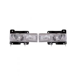 Dorman Headlight Assembly Bulb Pair For Cadillac Chevrolet and GMC