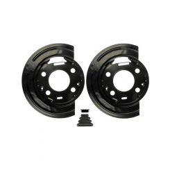 Dorman Rear Disc Brake Backing Plates Pair EDP Black For Cadillac GMC