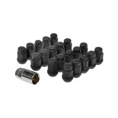 Dorman Lug Nuts Conical Matte Black Seat Bulge 12mm x 1.50 Pack of 20
