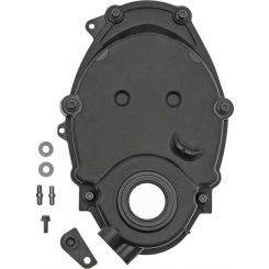 Dorman Timing Cover 1pc Plastic Black For GM
