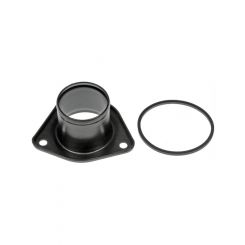 Dorman Water Neck and Thermostat Housing Stock Steel Black For Ford