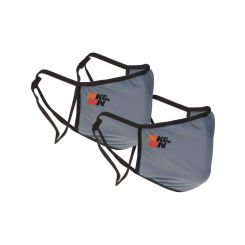 K&N Face Mask Single Layer Polyester, Reusable Mask  Grey 2 Pack
