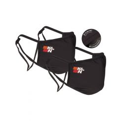 K&N Face Mask Double Layer Polyester, Reusable Mask Black 2 Pack
