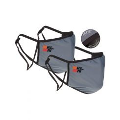 K&N Face Mask Double Layer Polyester, Reusable Mask Grey 2 Pack