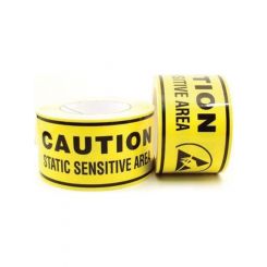 Botron ESD Floor Tape Yellow Black 3"x54'