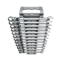 GearWrench 12 Pt. XL Locking Head Ratcheting Metric Wrench Set 12pcs