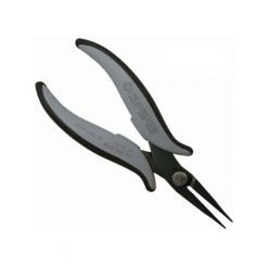 Piergiacomi ESD Long Smooth Pointed Nose Pliers, Rounded Externally