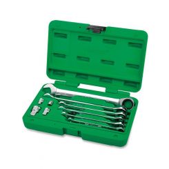 Toptul 10pcs Pro-Series Ratchet Combination Spanner Set