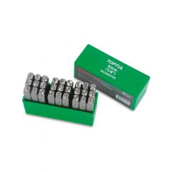 Toptul Letter Punch Set 6mm 9.52x67mm 27pcs