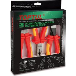 Toptul 3pcs VDE Insulated Plier Set