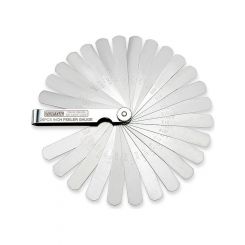 Toptul Metric Feeler Gauge Rounded Tips 0.04-0.63mm Blade 26pcs