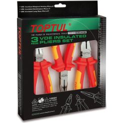 Toptul 3pcs VDE Insulated Plier Set