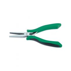 Toptul 5" Electronics Flat Nose Pliers Flat Jaw Smooth Spring Loaded
