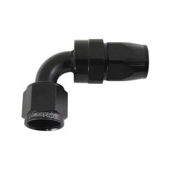 Aeroflow 200 Series PTFE 90 Degree Hose End -8AN Black