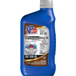 VP Racing Synthetic Blend Motor Oil SAE 10w 40 946ml