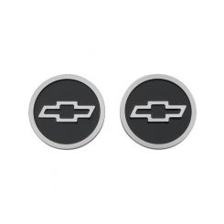 AC Delco Freeze Plug Inserts Bowtie Emblem GM Licensed Black Pair